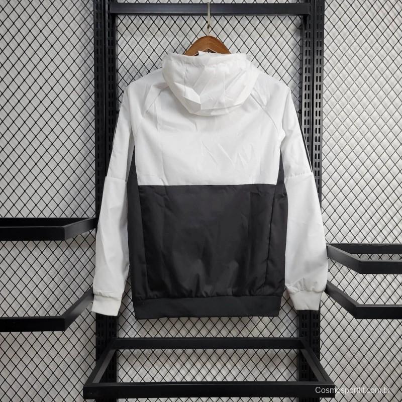 24/25 Flamengo Black White Windbreaker