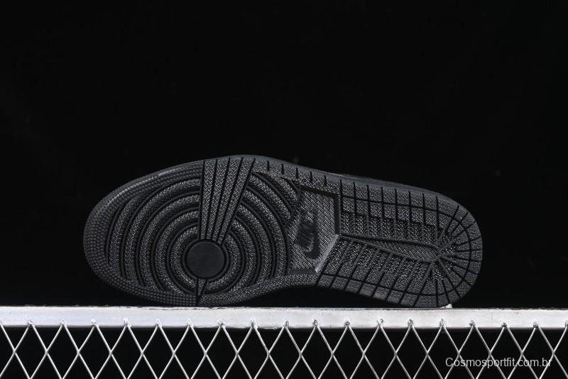 Nike Travis Scott x Fragment Design x Air Jordan 1 Low OG SP AJ1 Year of the Snake Limited Black Snake Web Low Top Casual Sneakers - CH6336-018